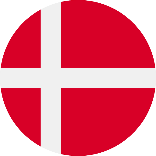 round flag representing a blackcurrant country association in the IBA : Denmark