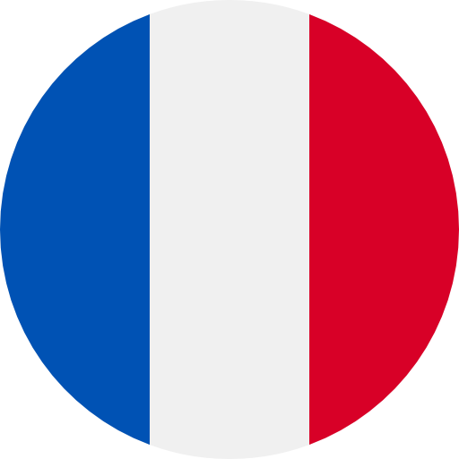 round flag representing a blackcurrant country association in the IBA : France