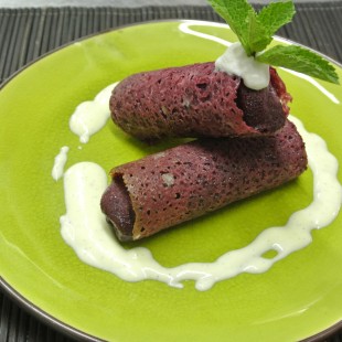 FROSTED BLACKCURRANT CANNELLONI