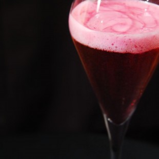 CREMANT WITH BLACKCURRANT FOAM