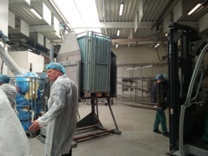 Orskov Foods Production unit with visitors