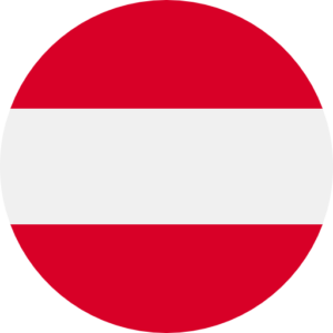 Austrian flag round shape